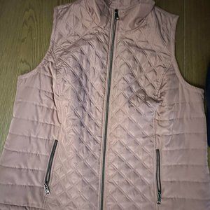 CJ Banks Quilted Vest, Rose, Size: 2X